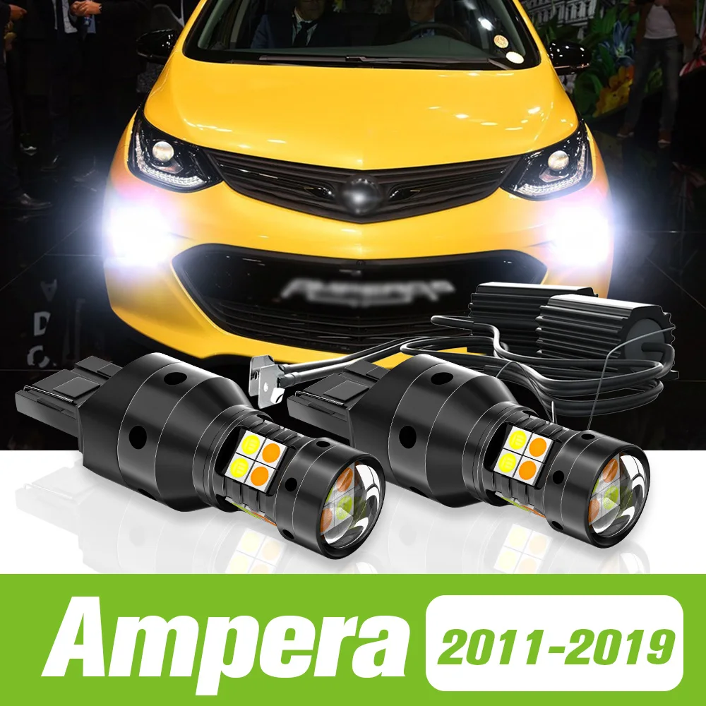 

2pcs For Opel Ampera Ampera-e 2011-2019 Dual Mode LED Turn Signal+Daytime Running Light DRL 2013 2014 2015 2016 2017 Accessories