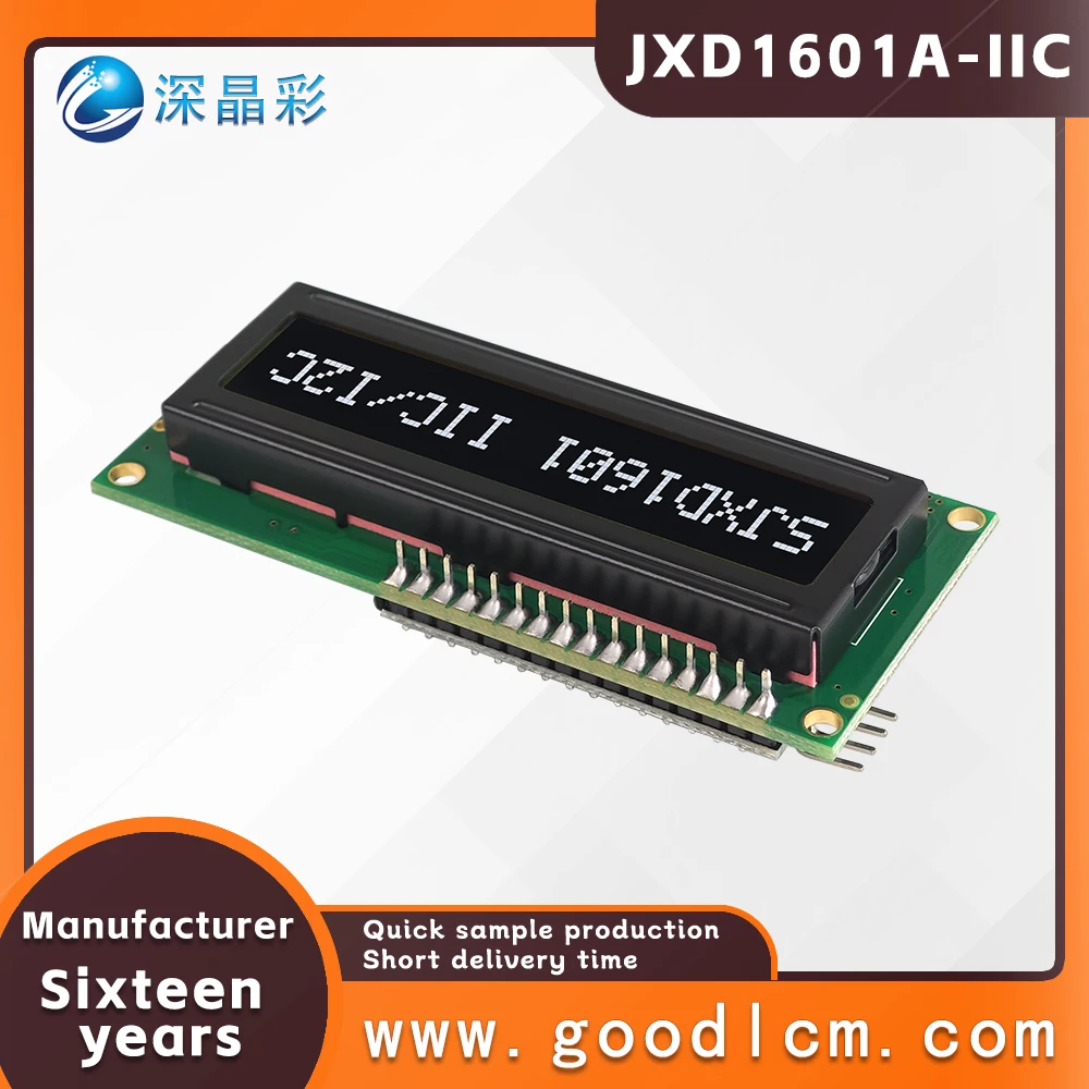 Small siz Russian language character screen dot matrix LCD display screen JXD1601A VA White Negative LCM display module