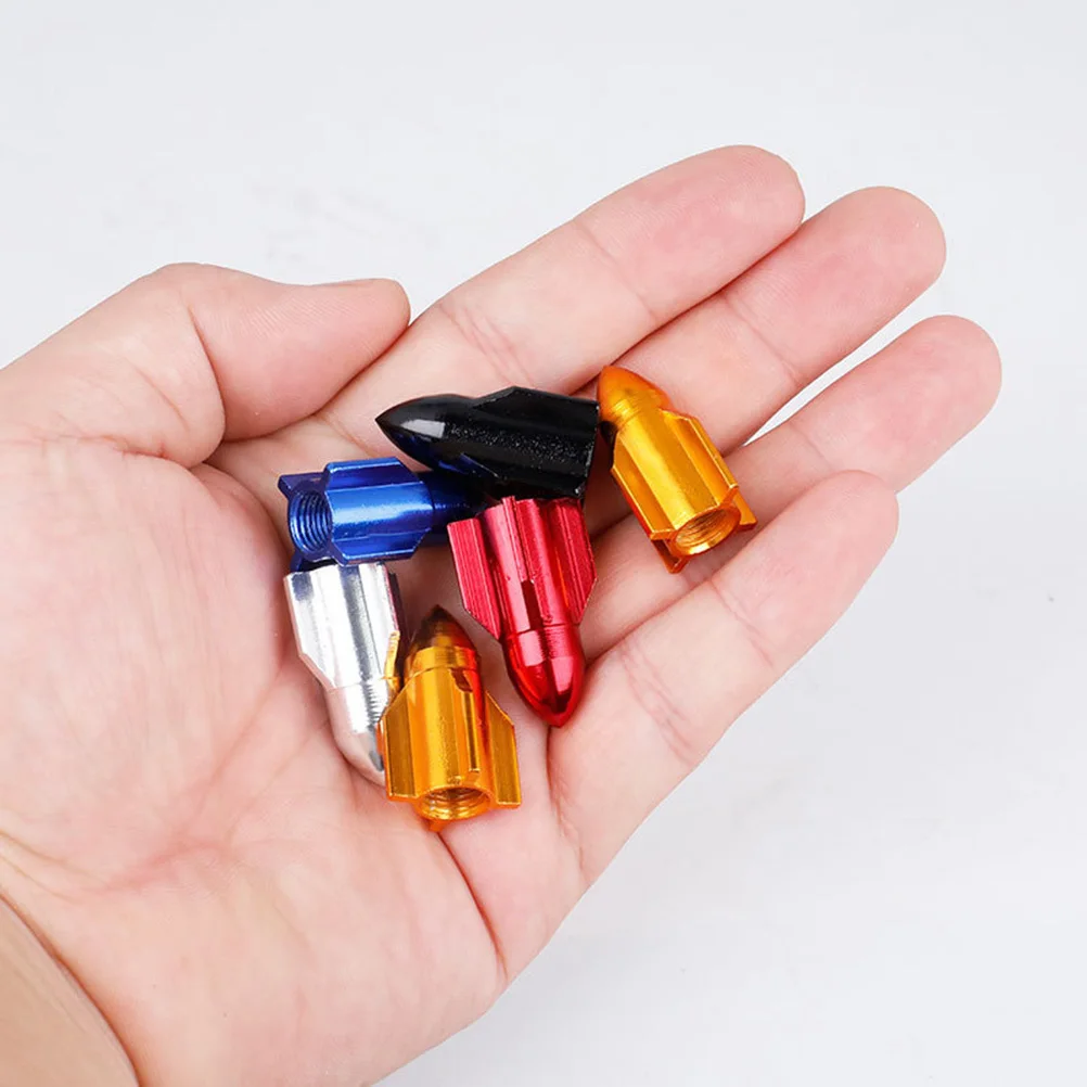 10Pcs Metal Tire Valve Caps Durable Bike Tire Caps Bright Colors Sealing Effect Easy Installation Replacement Bicycle