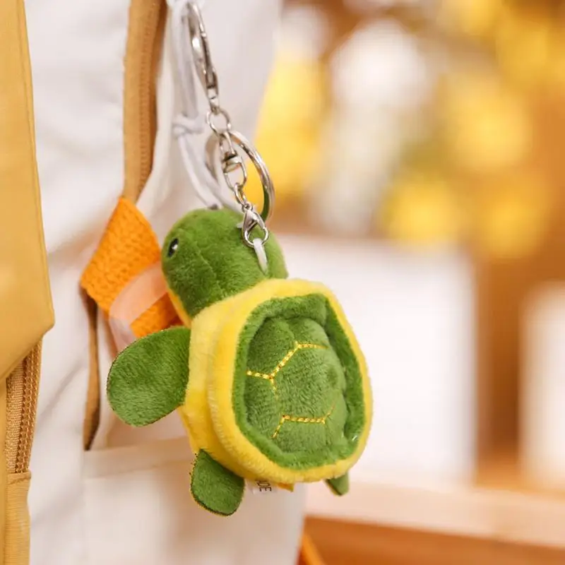 Sea Turtle Keychain Portable Animal Plush Keychain Plushies Keychain Lightweight Key Chain Pendant Bag Accessories Charm For