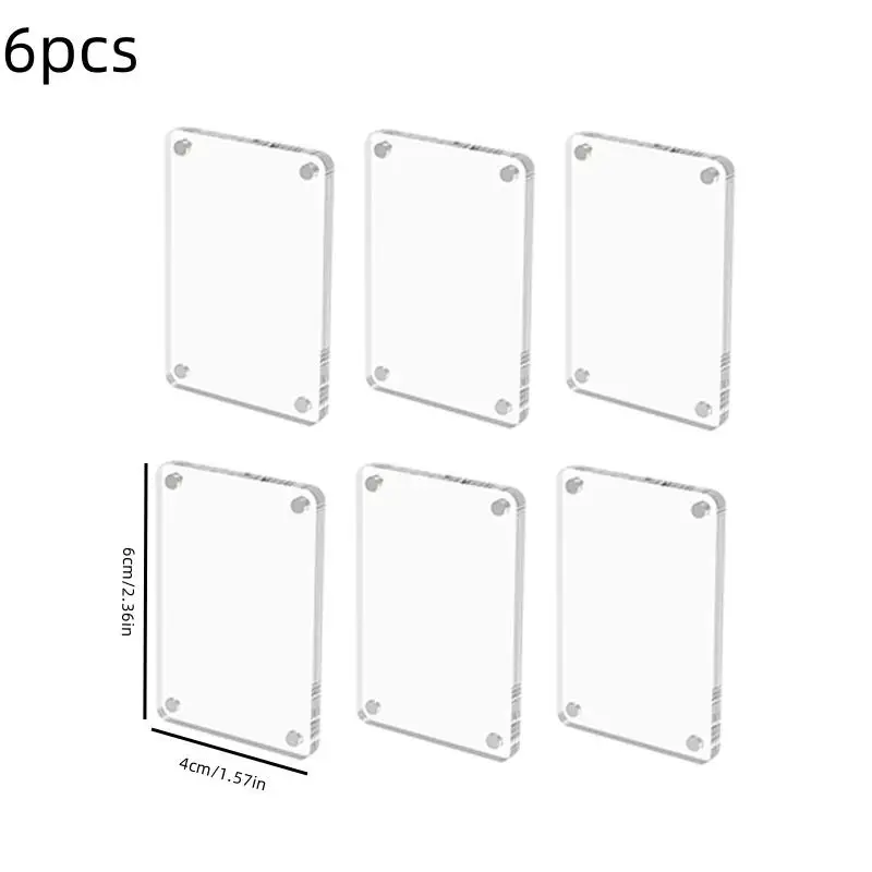 

Photo Frame Magnet Design Polaroid Photo Frame Mini Acrylic Magnetic Picture Frames Transparent Acrylic Card Display Stand