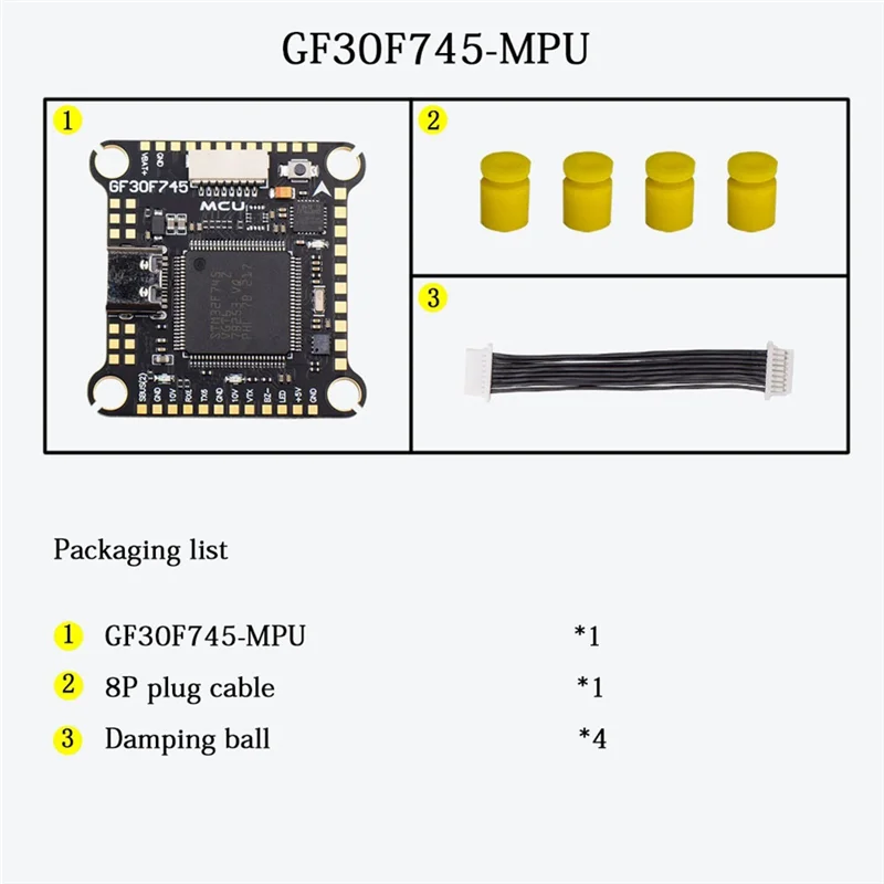Controlador de vôo A92Z F745 GF30F745-ICM FPV FC Dual BEC Barômetro a bordo OSD para drone RC FPV