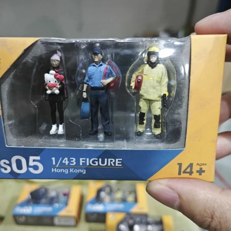 In Voorraad Echt 1/43 Hongkong Karakter Set Scène Accessoires Actie Anime Figuur Modle Ornament Speelgoed