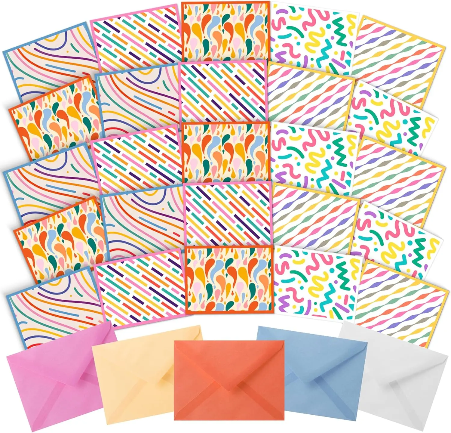 

Pen Greeting Cards - Blank with Envelopes, 30 Pack, Cute Cards