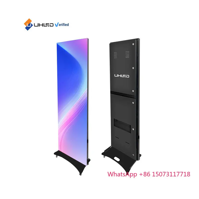 Draagbare Outdoor Led Poster WIFI USB Controle Staande Led Poster Display P2.5mm Draagbare Led Poster Scherm