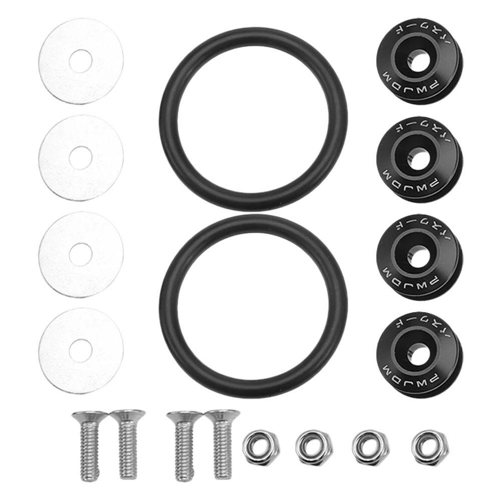 

1 Set Quick Release Clips Front Rear Car Bumper Holders Durable Metal Bolt Kit Reinforcement Washers Universal Fit Bumper Parts