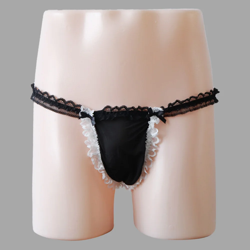 

Home Wear Hotel Wear Ice Silk Intimates Low Waist Underwear Solid Color All Seasons Brand New Home Use Hotel Use