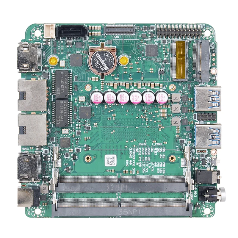 AvaCoreFactory Direct 10*10cm AMD RYZEN 6000/7000 Series Single Motherboard DDR5 2*LAN 2*HDMI2.0 & 2*Type-C NUC Industrial Mothe