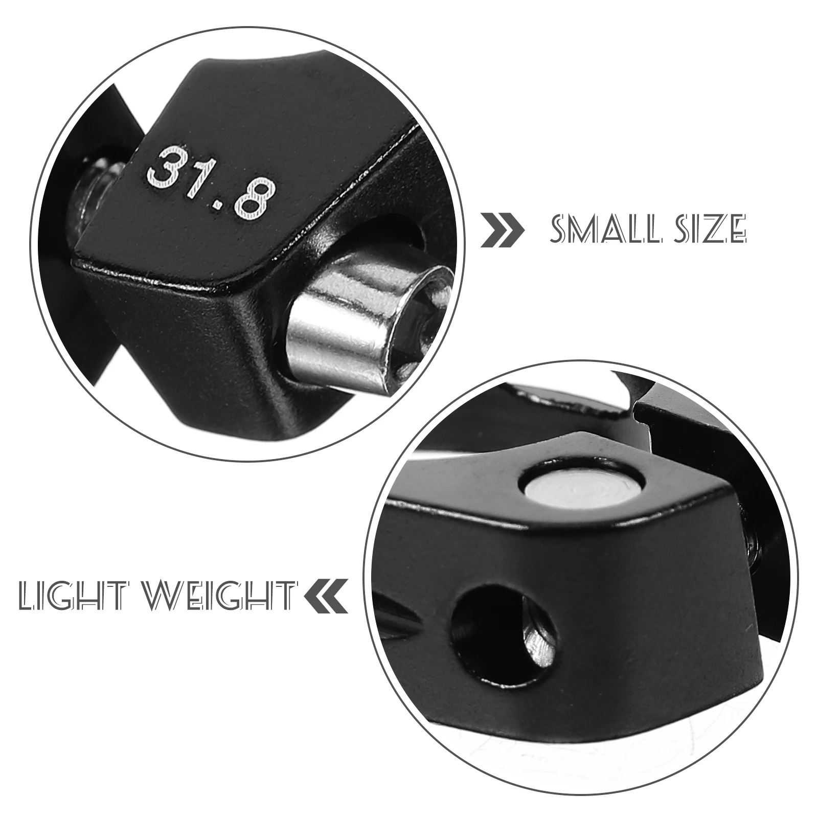 

Adjustable Bike Seat Post Clamp Aluminum Alloy Folding Seatpost Collar Fixator Fine-Tuning Design Durable Compatible For