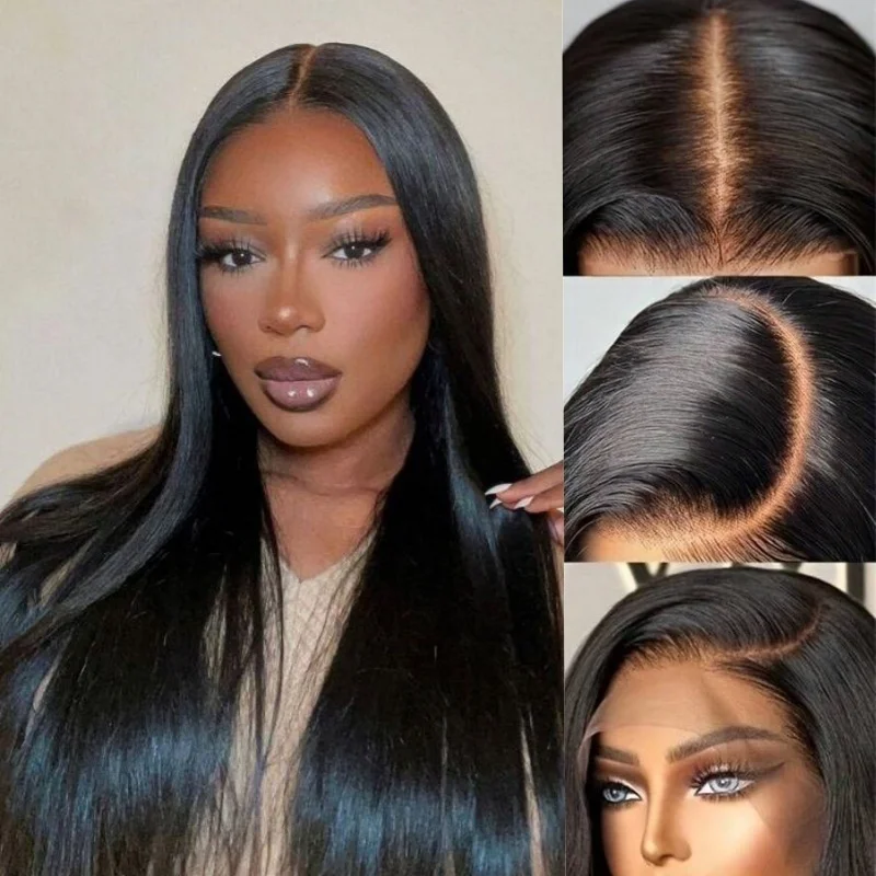 13x6 Прямые парики из человеческих волос 40 дюймов HD Парик шнурка Натуральные фронтальные парики шнурка 220 плотность Бразильские парики из человеческих волос для женщин