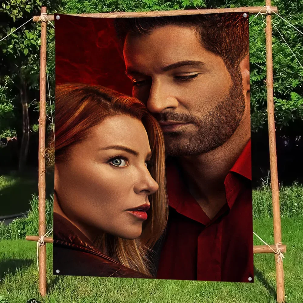 

Lucifer Classic TV Drama Serie Flag DIY Flag For Family Group Party Living Room Home Dorm Decor Wall Art Decor Banner