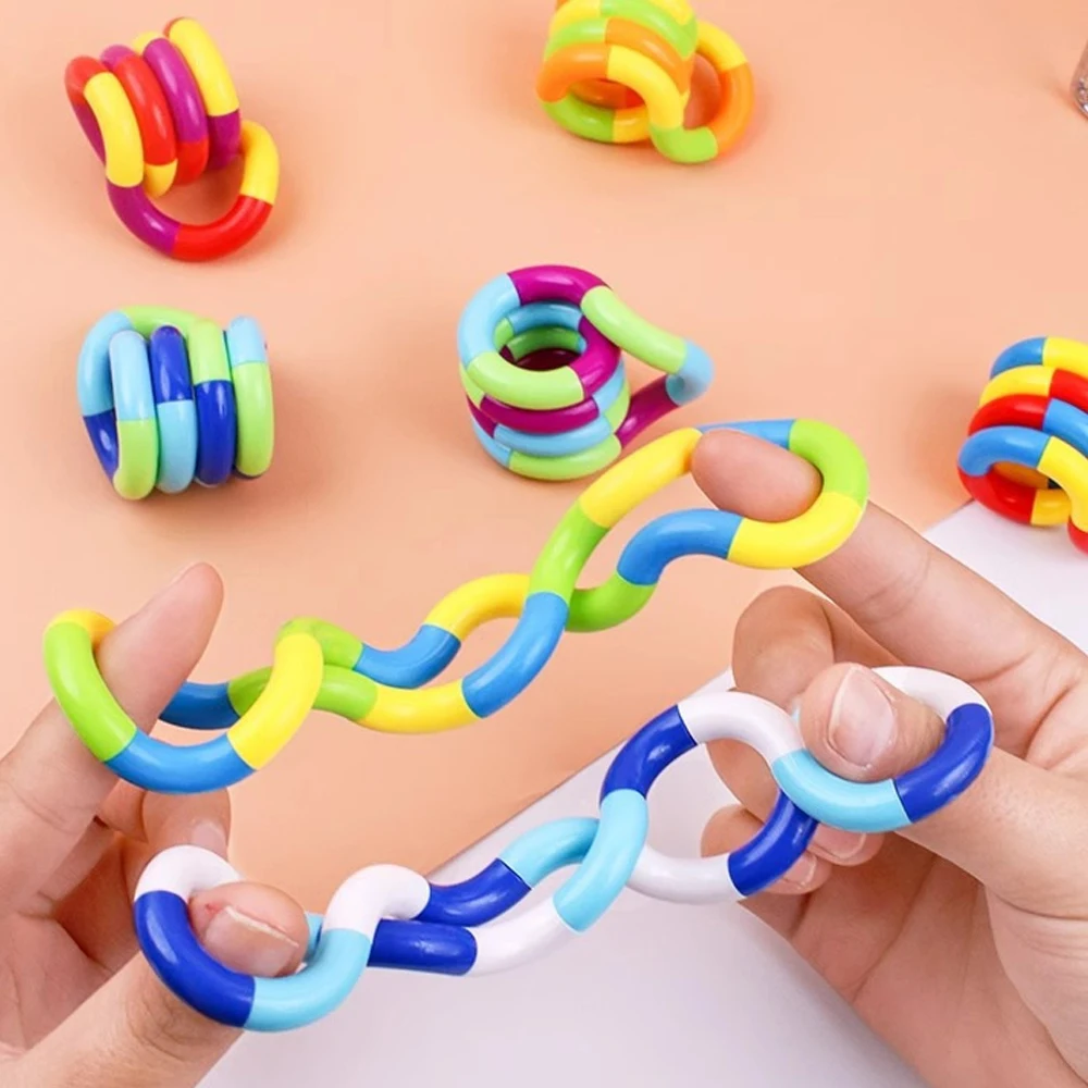 Deformable Twist Rope Fidget Toy Flexible Bendable Knot Stress Relief Toy For Kids Adults Party Fidget Gift Antiestrés Juguetes
