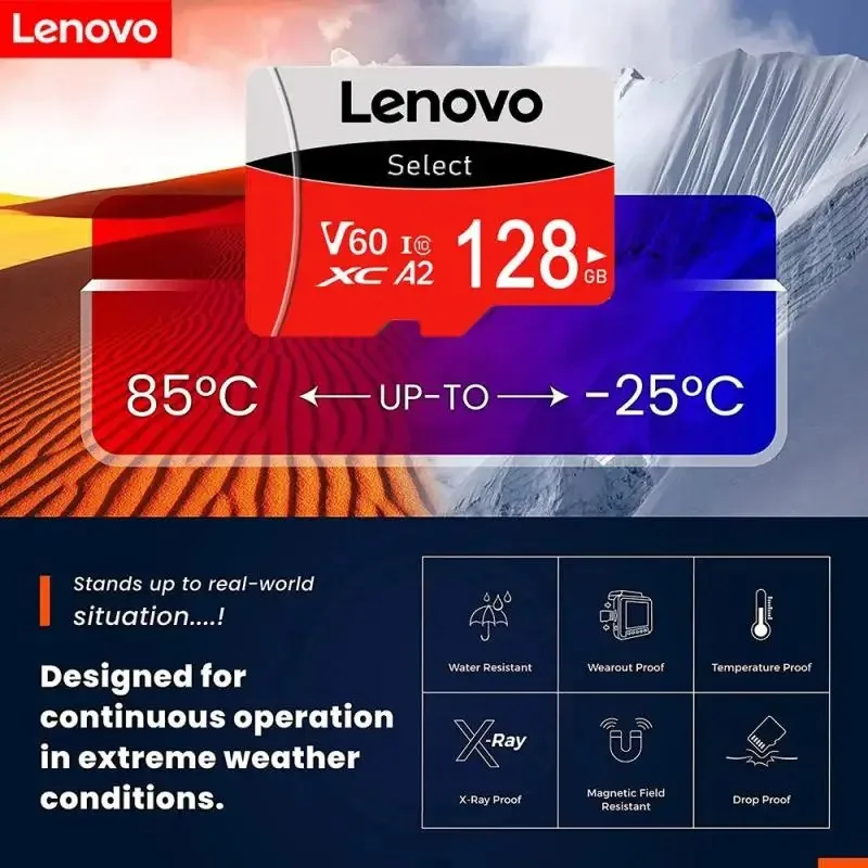 Scheda di memoria Lenovo V30 Micro Card classe 10 scheda SD da 128GB 64GB 1TB 2TB SD Micro Flash Card A2 256GB 512GB per Tablet Phone PC