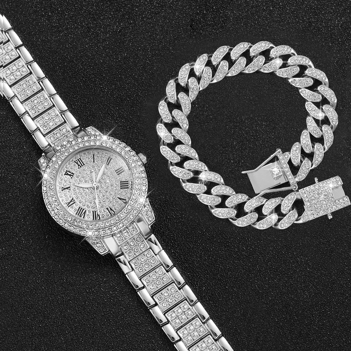 ساعتان نسائيتان أنيقتان مرصعتا - مراجعة Fashion Women Watch وسعره