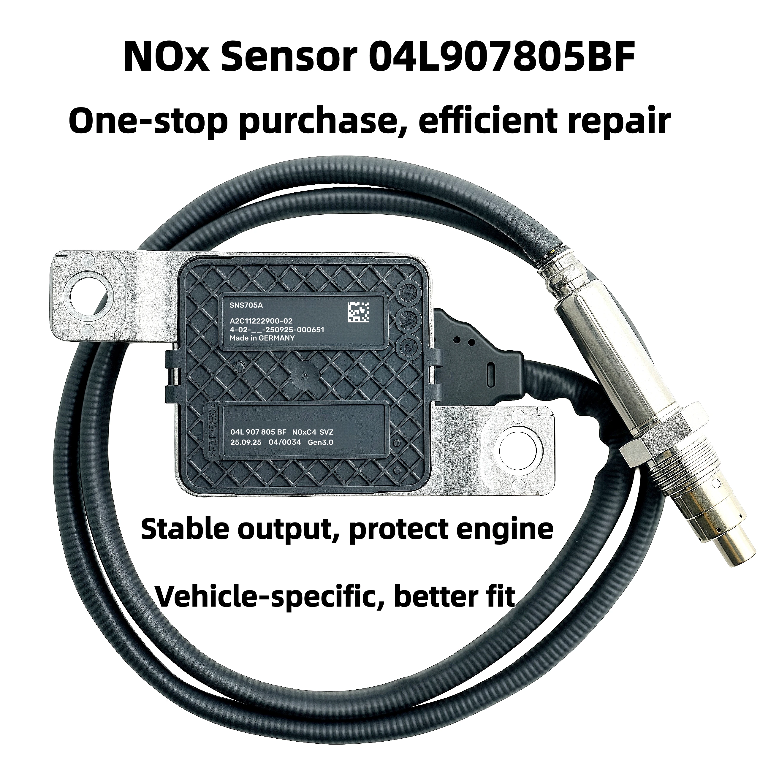 

The brand-new nitrogen oxide sensor 04L907805BF for VW Crafter Van/Platform/Chassis/Bus 2.0TDI Nitrogen Emission Euro VI