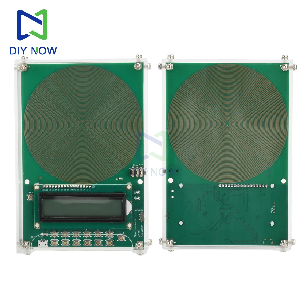0.1Hz-30000Hz Schumann Wave Generator Verstelbare Sinus Uitgang Signaal Generator Circulaire Rimpel Micro USB Verguld