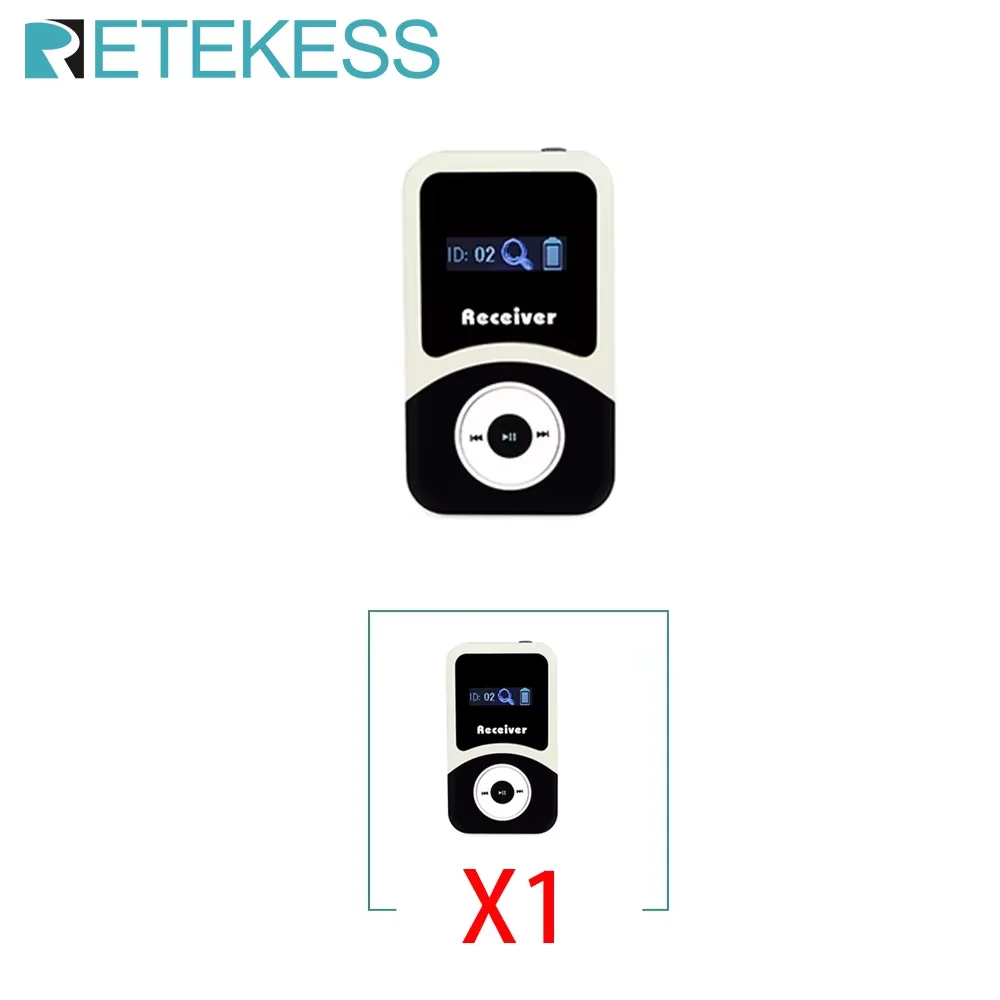 Retekess T130 T131 Tour Guide Accessories Tour Guide Wireless Audio System Wireless Audio Transmitter Receiver For Training