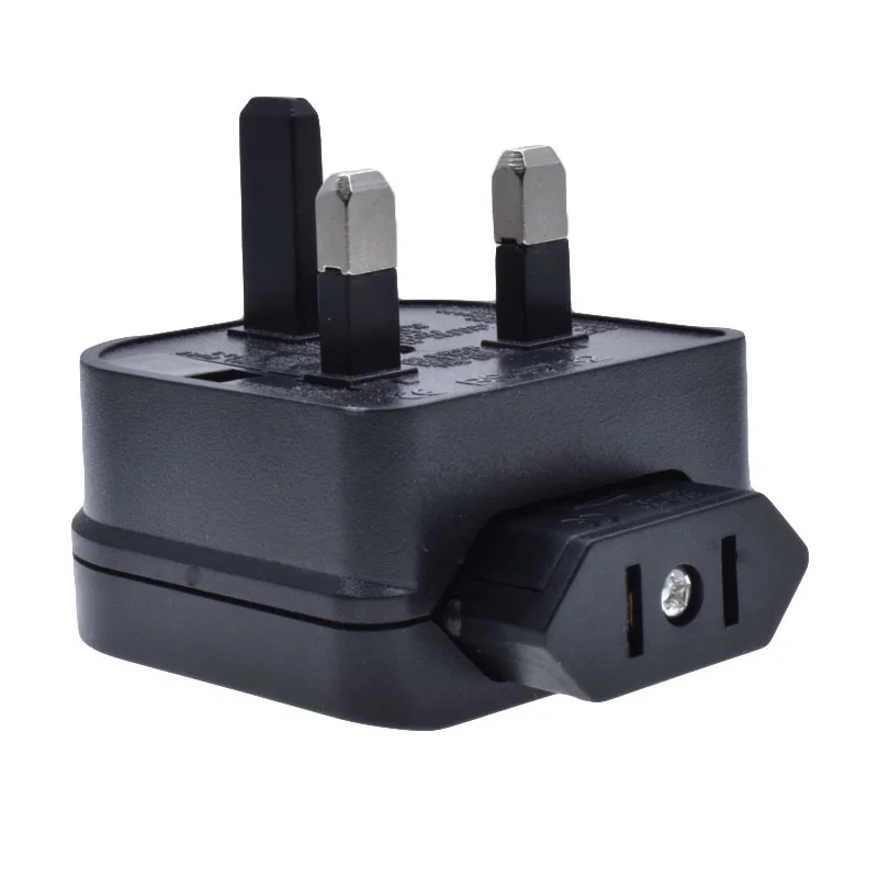 China to Europe Travel Power Adapter, EU 2 Pin to UK 3 Pin Converter, Wall Electrical Socket Connector Combo