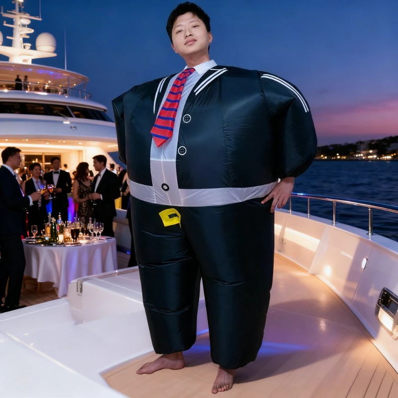 

Inflatable professional clothing workplace suit funny full body inflatable suit Halloween Christmas theme party cosplay dress up