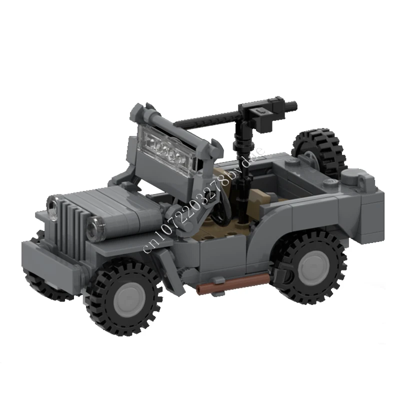 

138 шт. технические гонки WW2 Willy's Jeep MOC автомобиль скорость чемпион гонщик строительные блоки кирпич креативные рождественские игрушки для мальчиков