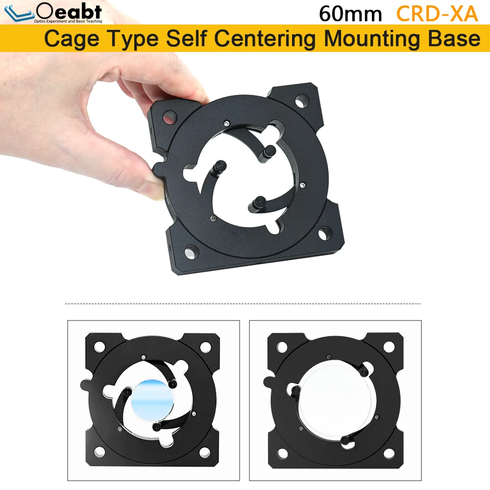 CRD-XA 60mm Cage Type Self Centering Mounting Bracket Optical Adjustment Bracket Coaxial Mirror Frame Cage Type Coaxial System