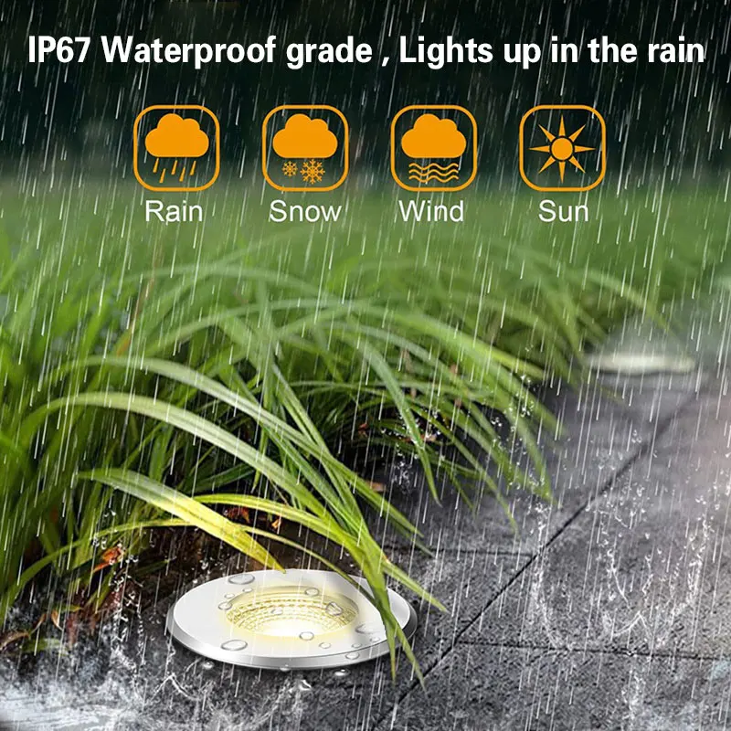 

Waterproof Underground garden light 3W 5W 7W 9W IP67 led Outdoor Buried Garden Path Spot Recessed Inground Lighting DC12V-24V