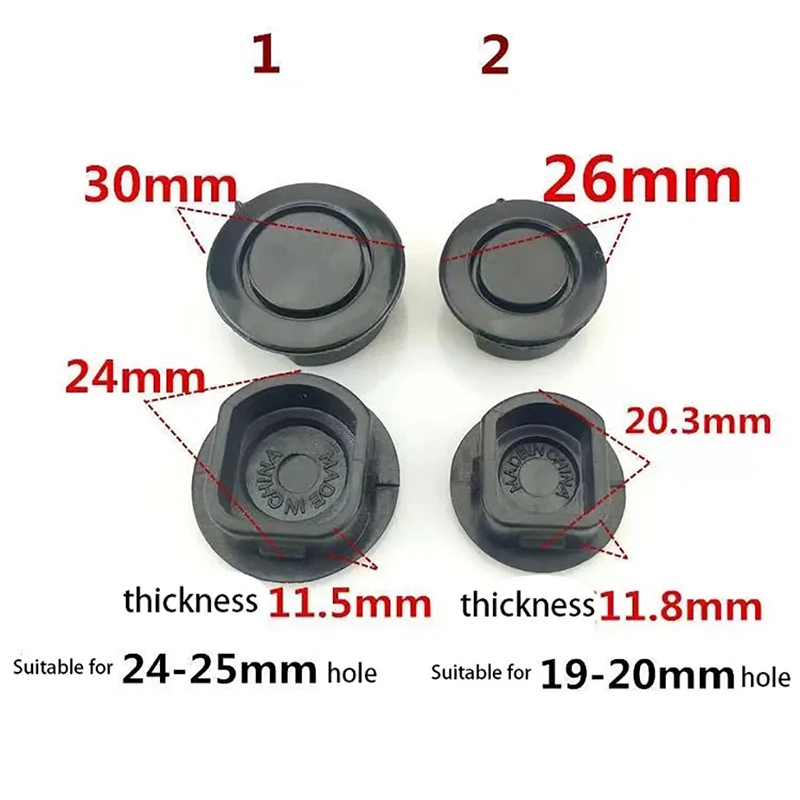 5PCS Car General Radar Hole Decorative Cover Suitable For Auto Front And Rear Bumper Reversing Warning Radar Probe Plug Hole