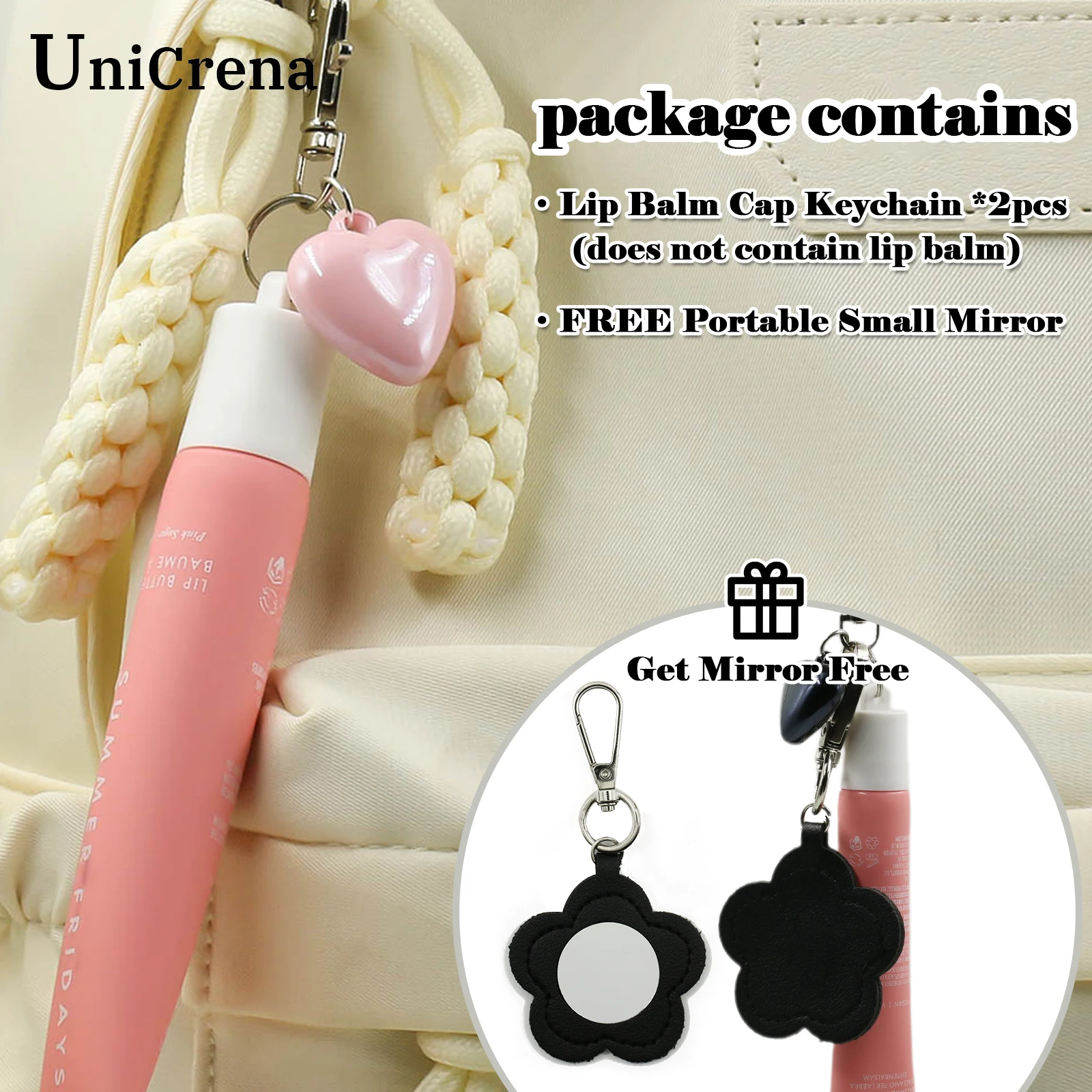 UniCrena Lip Balm Keychain Cap for Summer Fridays 0.5oz/15g Lip