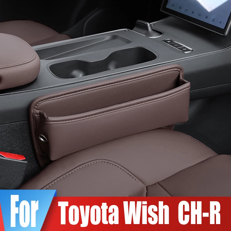 

For Toyota Wish AE20 20 AE10 CH R CH-R Car Seat Crevice Storage Box Cup Key Card Phone Holder Reserved Charging Pocket Organizer