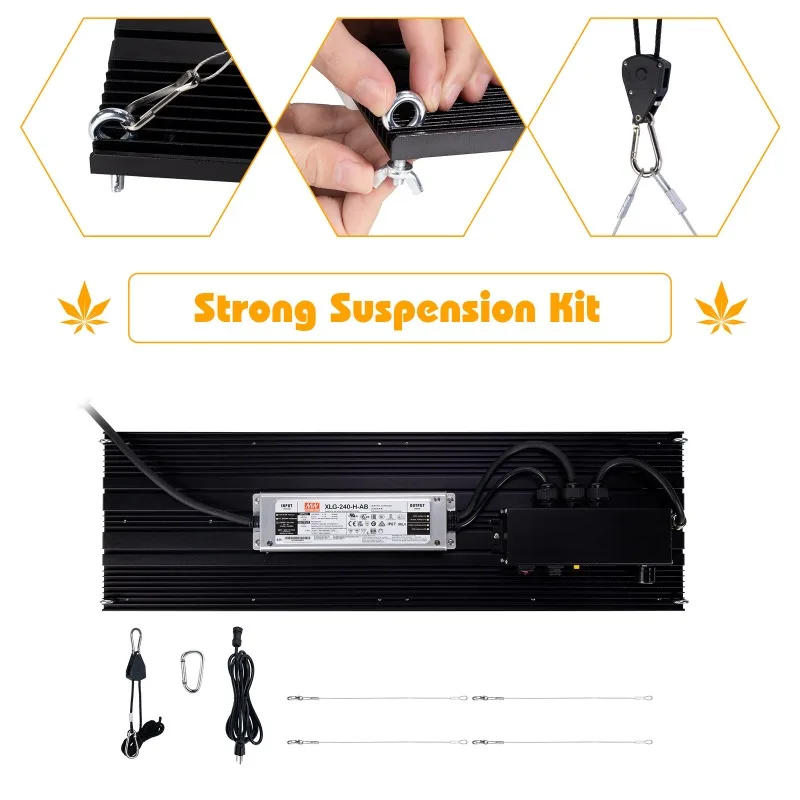 Luce per piante con tabellone quantico a spettro completo