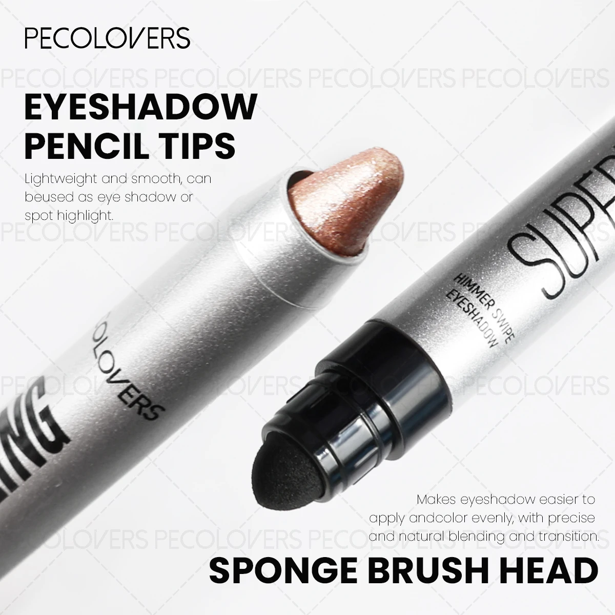 Bâton d'ombre à paupières de couleurs brillantes, stylo de fard à paupières scintillant à rendu des couleurs élevé, maquillage pour les yeux accrocheur, Concert, maquillage de fêtes, 1 pièce