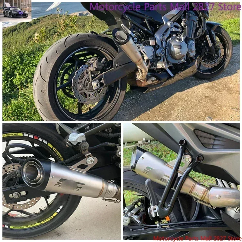 Ninja용 오토바이 배기 파이프 이스케이프, DB 킬러 포함, 3 층 SC 배기 머플러, Z250 Z300 ZX10 MT07 MT09 R25 R3 R6, 51mm 