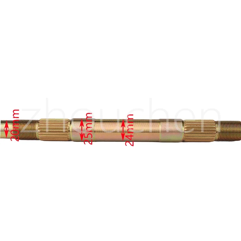 

610mm Rear Axle Fit For DIY 49cc 50cc 110cc 125cc Electric Mini Kids Go Buggy ATV Electric Vehicle Kart Quad Bike Scooter Parts