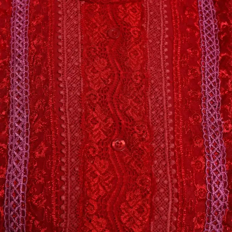 Cosplay de perlas para mujer, vestido rojo de fantasía, disfraz de película de terror, falda de juego de rol para niñas, disfraz de fiesta de Halloween, ropa para mujer