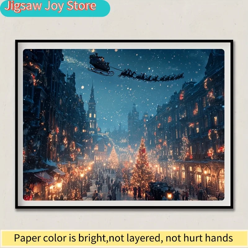 1 Box(500pcs) Puzzles for Adult Christmas Sleigh Legend Applied for Party Games & Activities - Magical Mixed Color Mosaic 15x1