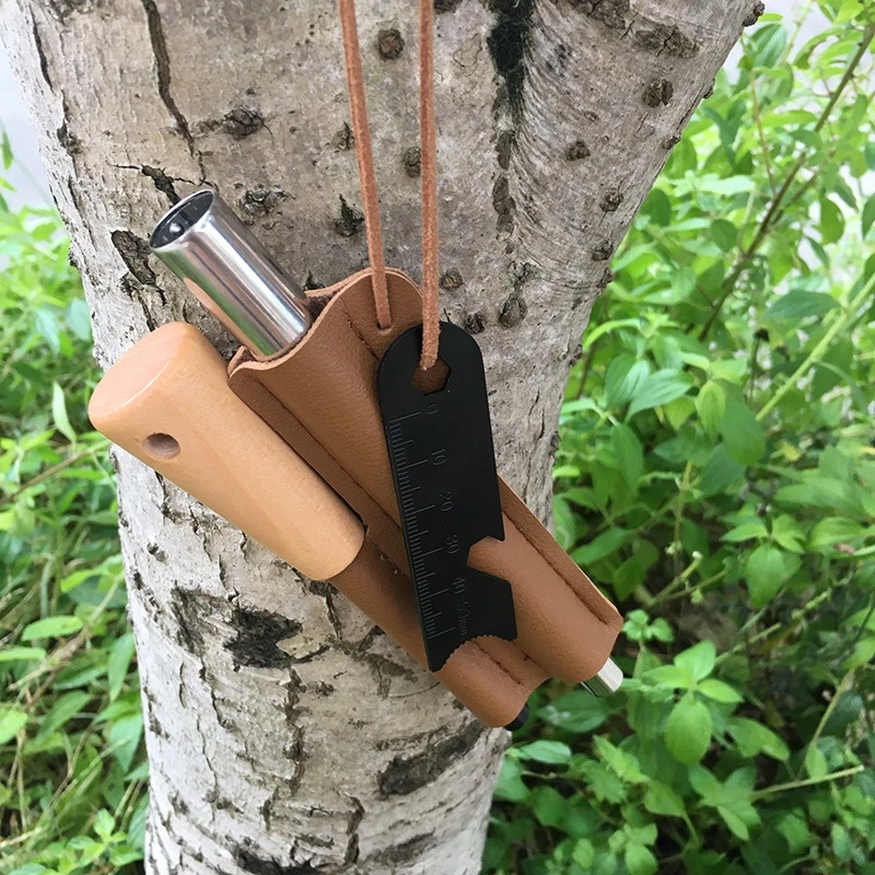 Outdoor Magnesium Stick Set Portable Windproof and Waterproof Lighter Camping Barbecue Survival Tool Cigarette Accessories