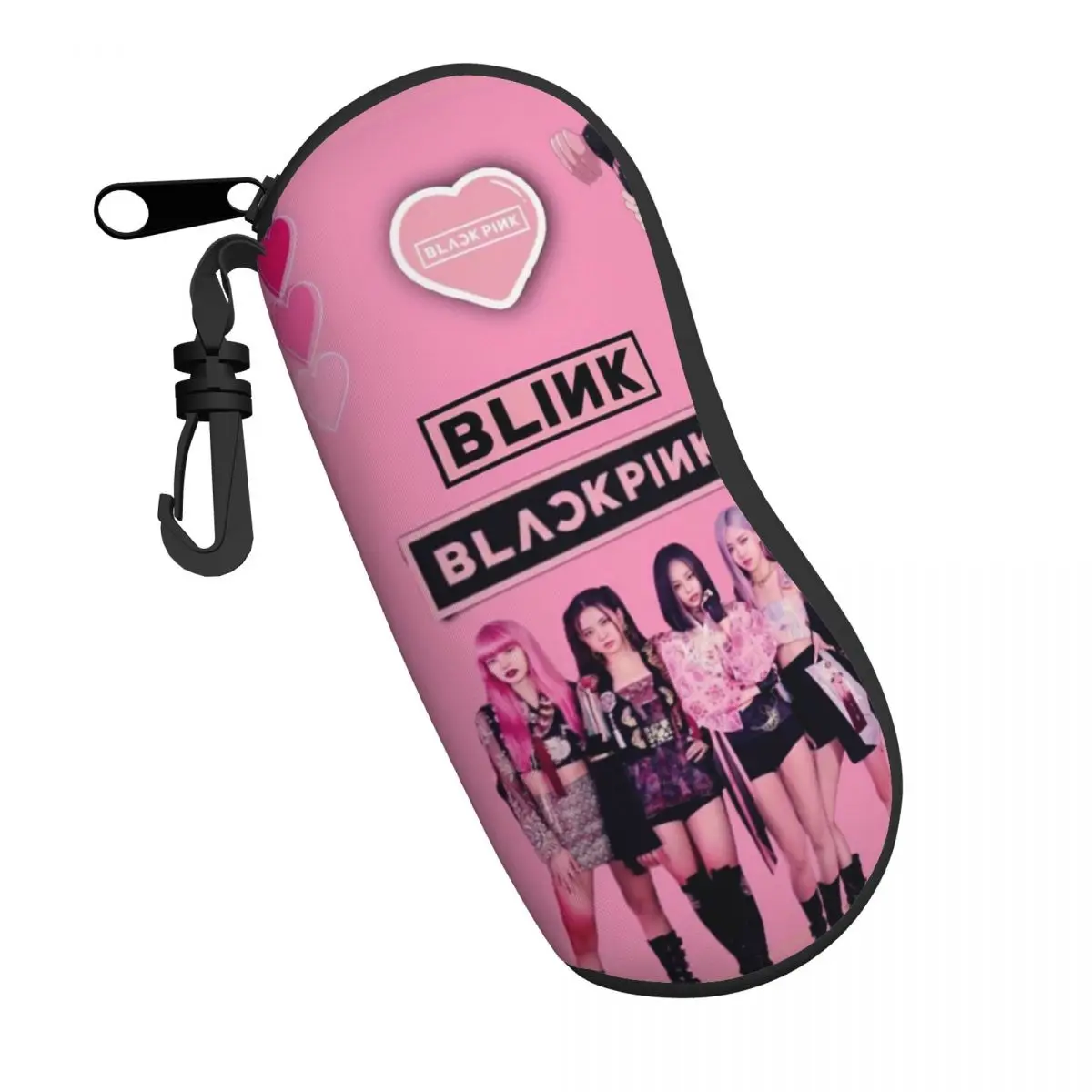 Blackpinks Kpop Sunglasses Soft Case Neoprene Zipper Shell Eyeglass Case Custom Protective Box For Glasses