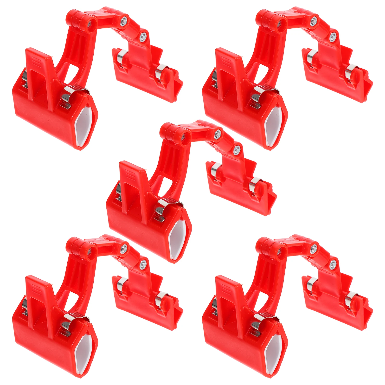 

5 Pcs Strong Grip Dual Plastic Retail Hanger Clips for Merchandise Display Sign Holder Price Tags Poster