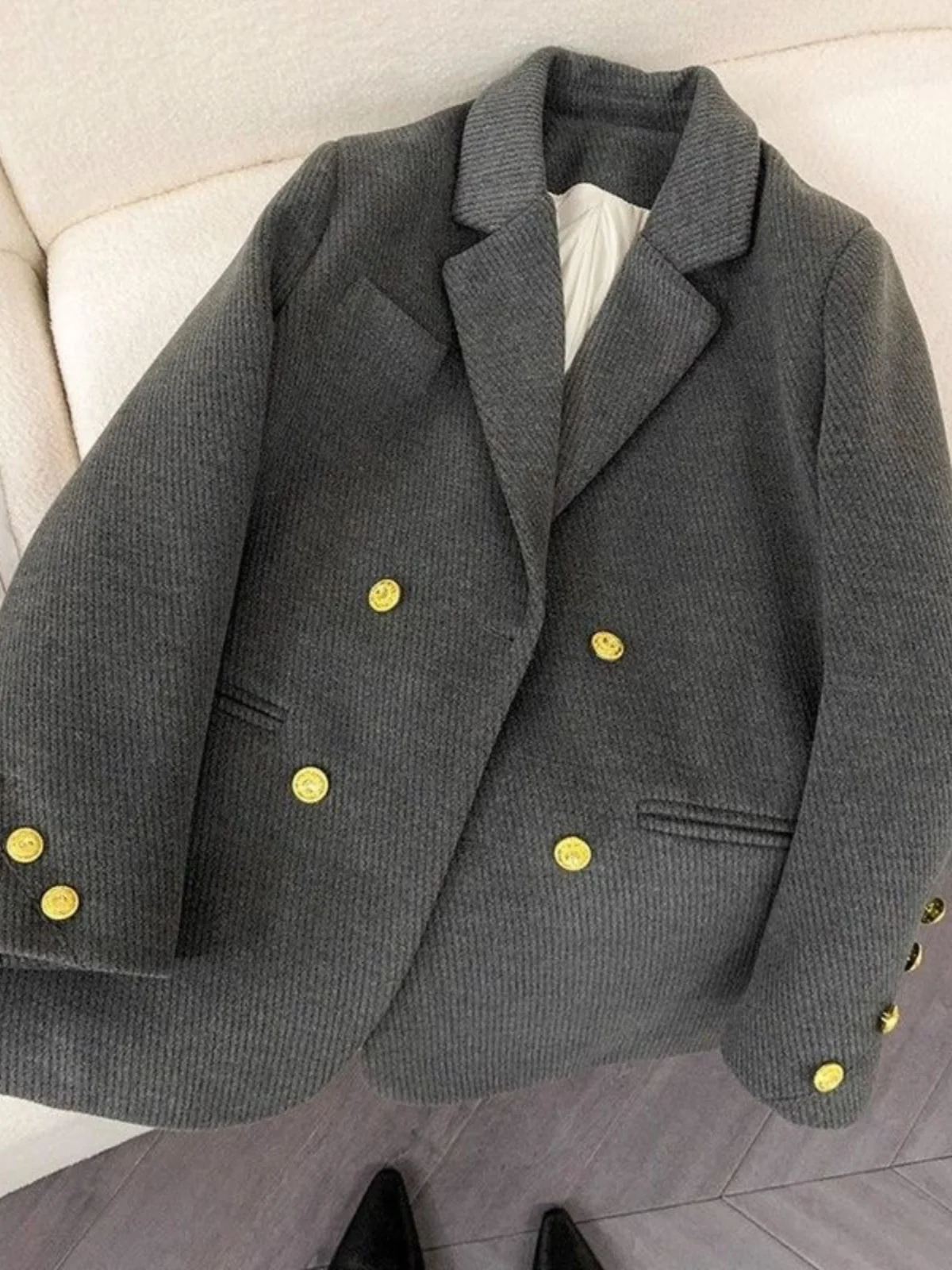 

Осенне-зимнее пальто больших размеров, женское пальто Sle 2300, антивозрастной маленький костюм в стиле вестерн, верхняя одежда