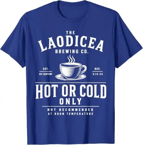 The Laodicea Brewing Co. Heiß- oder Kaltgetränk-T-Shirt mit Bibelvers-Spielerei, Y2K Lukewarm Christlicher Glaube Spruch T-Shirt, Neuheit Geschenk Mode – Detail 16