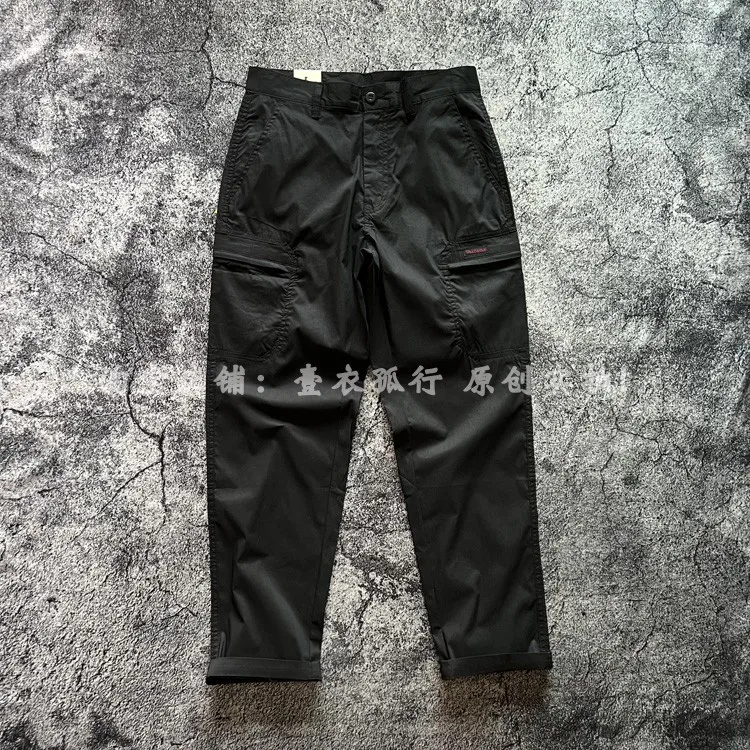 Spring Summer New American Retro Thin Quick-drying Outdoor Cargo Pants Men's Amekaji 67% Cotton Washed Casual Straight Trousers