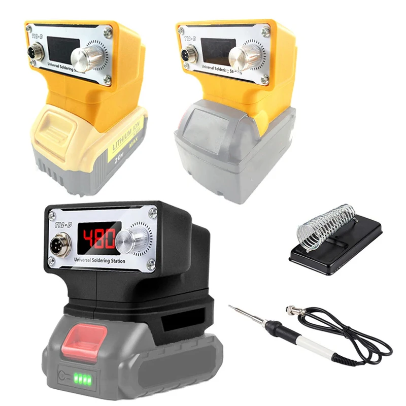 Soldering Iron Station 70W Portable Cordless for Makita/Milwaukee/Dewalt Battery Electric Soldering Station For Wire Welding