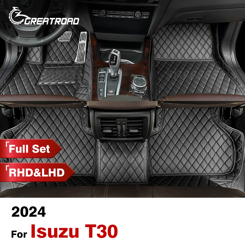 

Custom Car Floor Mats For Isuzu T30 2024 Automobile Carpet Cover Interior Details Accessories Protective Pad Parts