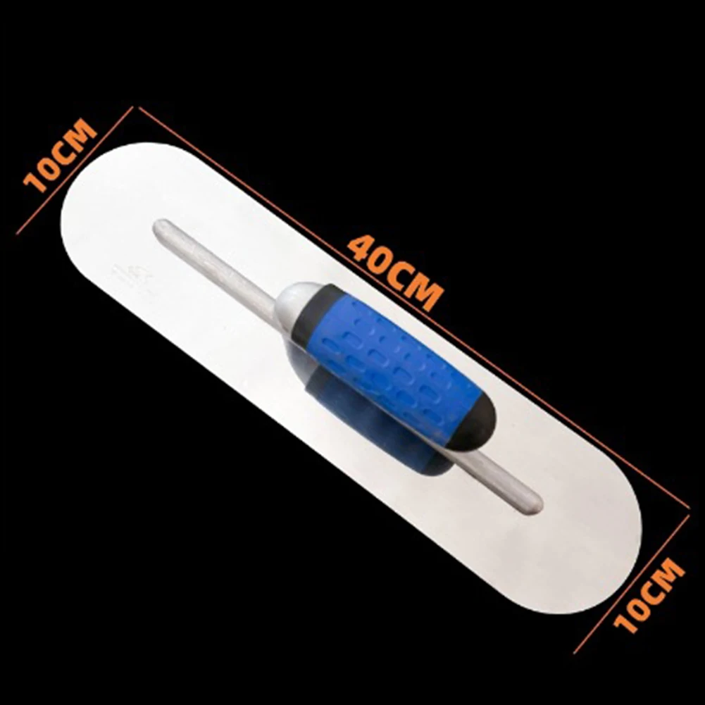 Набор из 3-х инструментов для скребка из нержавеющей стали с эргономичной синей резиновой ручкой для штукатурки бетона, цемента и гипсокартона