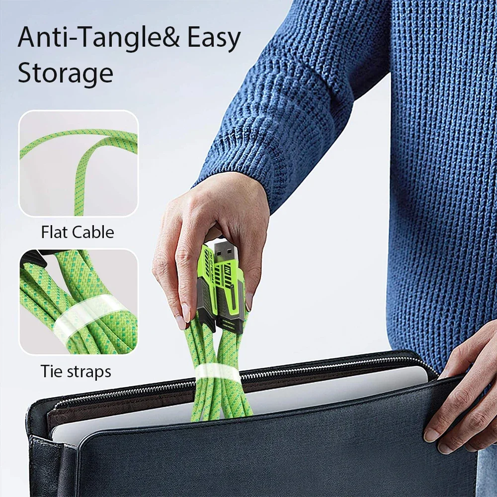 USB Type C Multi Port Quick Charge Wire Line PD 65W/27W 4 in 1 Mecha Fast Charging Data Cable Cord for IPhone 15 Samsung Xiaomi image 3