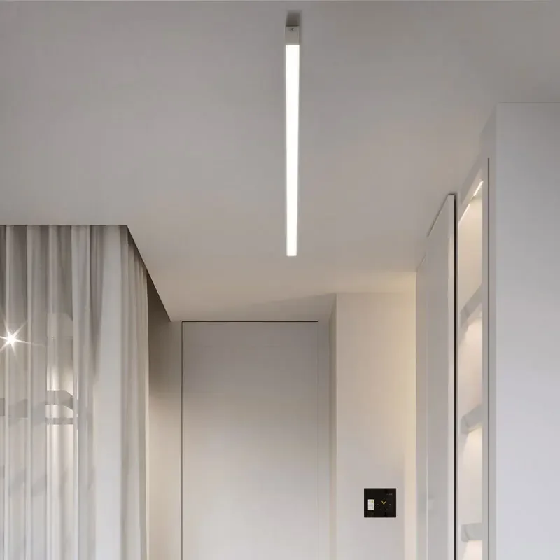 

Long strip surface mounted linear lamp simple walkway balcony bedroom dining room wall living room without main ceiling lamp