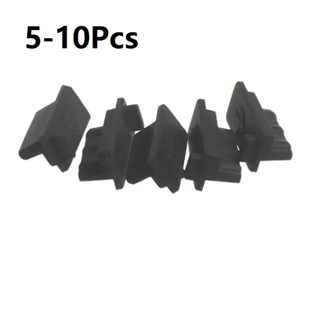 5-10Pcs przeciwpyłowa wtyczka USB Port ładowarki pokrywa żeńskie gniazdo interfejs uniwersalny silikonowy ochraniacz Tablet PC Notebook Laptop