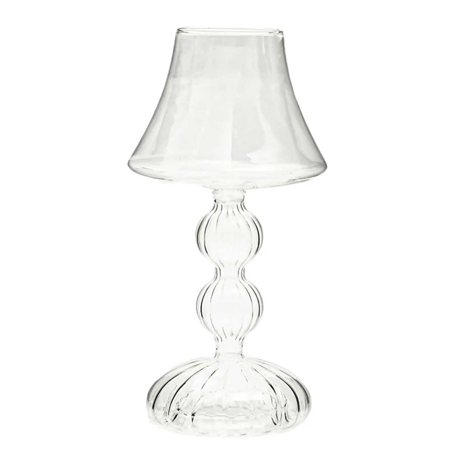 Glass Candle Holder Decorative Candle Stick Holder for Tabletop Banquet image 4