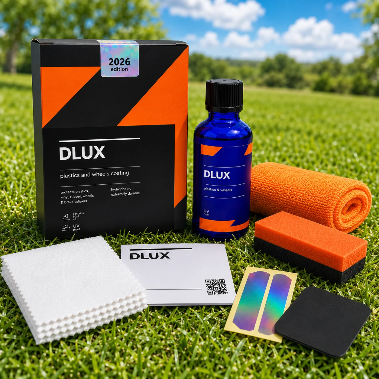 

CAR CQUARTZ DLUX Wheel Trim Coat 30ml/50mL Ceramic Coating UV Protection for Wheels Exterior Plastics Rubber Metals