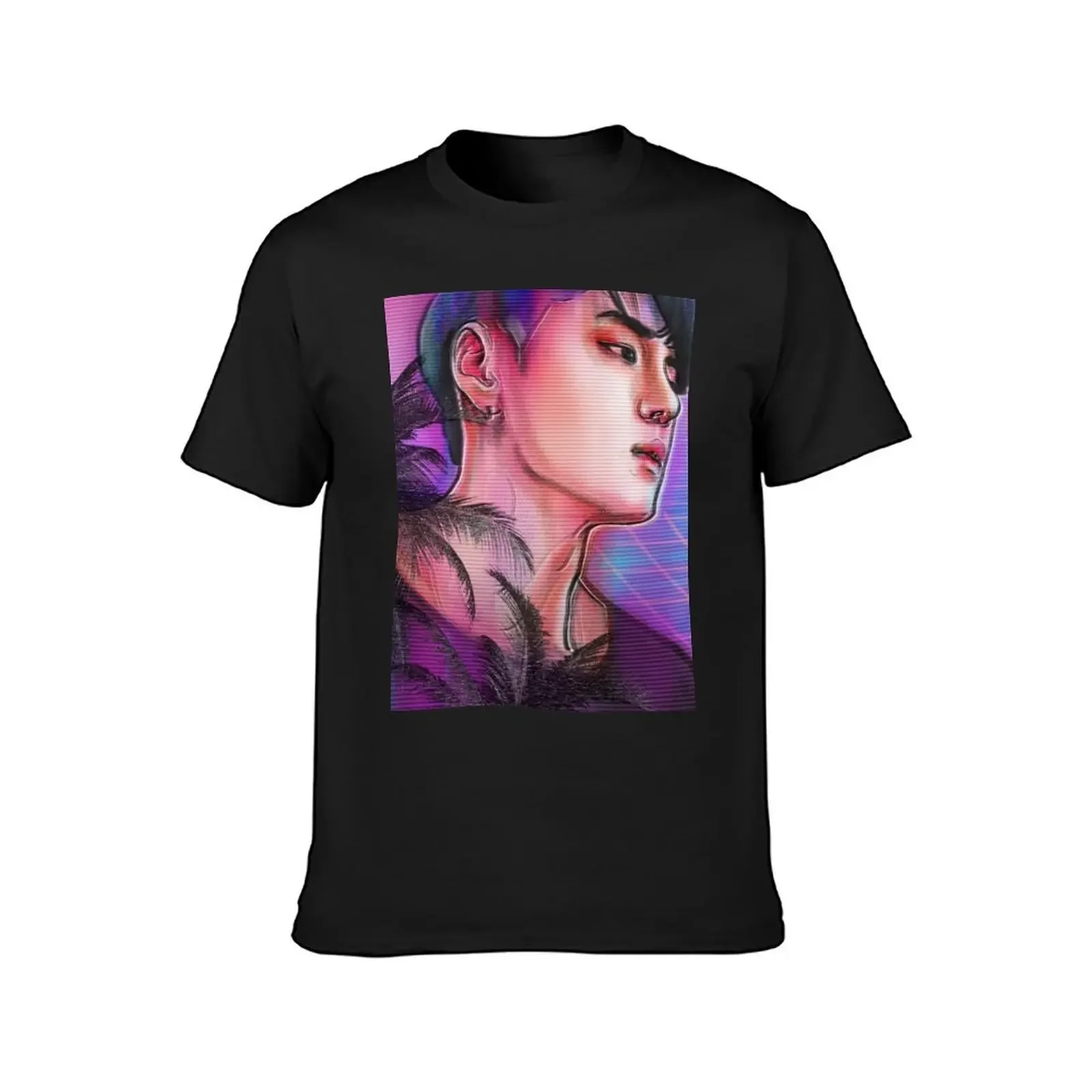 H Δ L F M O O N | DΞΔN T-Shirt vintage anime shirt man clothes plain oversized t shirts for men